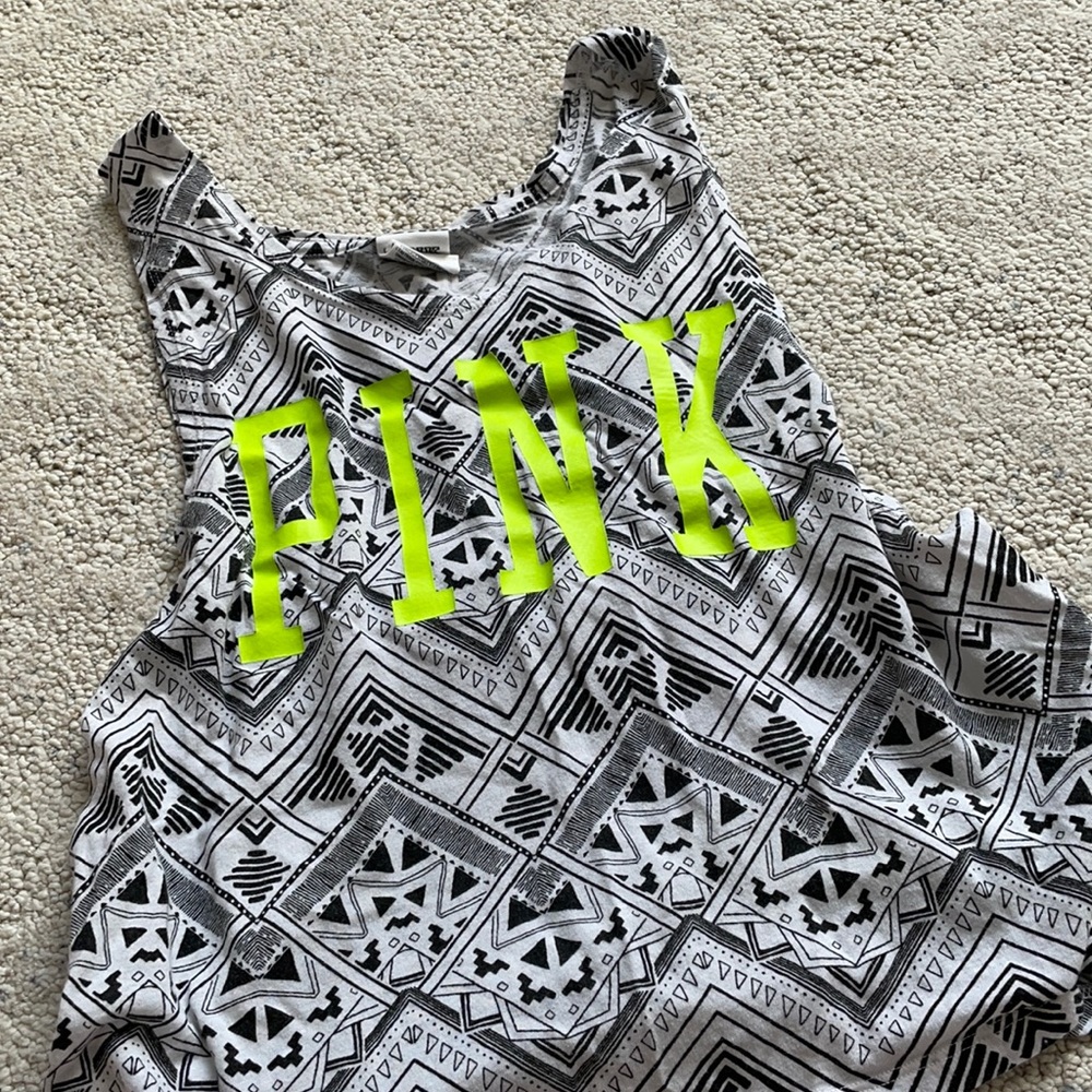 PINK Aztec Print Tank Top